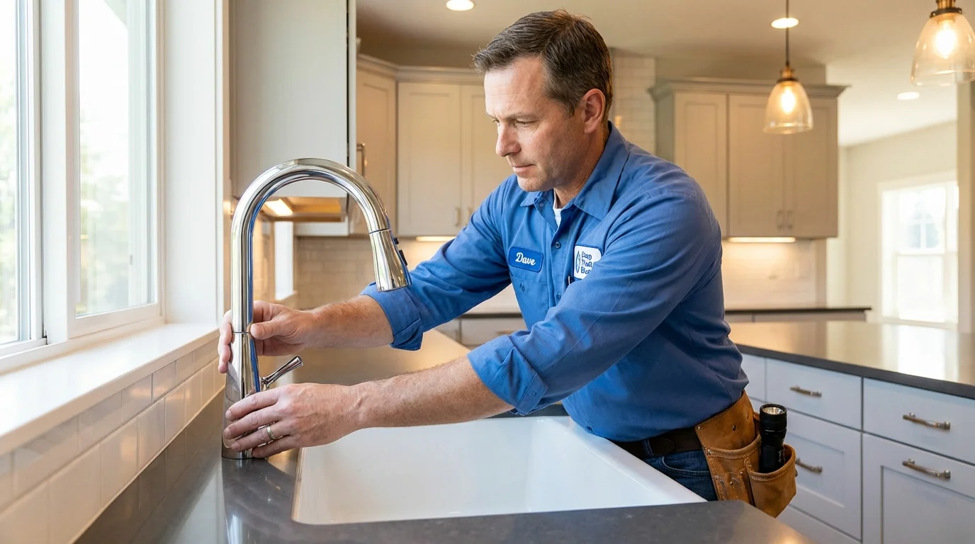 Kitchen faucet installation by Johns Plumbing LLC in Laguna Woods